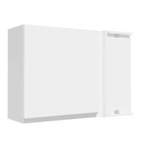 Alacena de Cocina de Esquina Glamy 1 Puerta Blanco