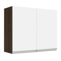 Alacena de Cocina Glamy 80 cm 2 Puertas Marrón/Blanco