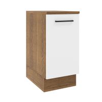 Mueble de Cocina Agata 40 cm 1 Puerta Marrón/Blanco