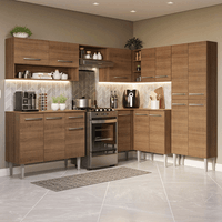 Mueble de Cocina Integral de Esquina Emilly 417 cm Marrón 02