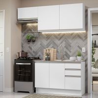Mueble de Cocina Integral Glamy 180 cm Blanco 09