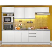 Mueble de Cocina Integral Viena 270 cm Blanco