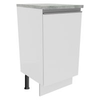Mueble de Cocina Glamy 40 cm 1 Puerta Blanco