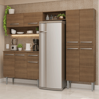Mueble de Cocina Integral Emilly 229 cm Marrón 17