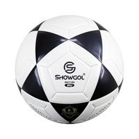 PELOTA PARA FÚTBOL TALLA #5 CUERO PU VULCANIZADO FT SHOWGOL NEGRO