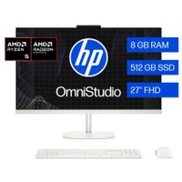 All in One HP OmniStudio 27"" AMD Ryzen 5 512GB 8GB 27-CV0070LA