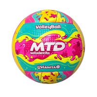 PELOTA PARA VÓLEY #5 GOMA FOAM EXTRA SUAVE LIVIANITA MTD VERDE