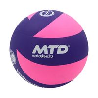 PELOTA PARA VÓLEY TALLA #5 PU PREMIUM MT-860 MTD MORADO ROSADO