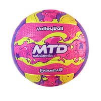 PELOTA PARA VÓLEY #5 GOMA FOAM EXTRA SUAVE LIVIANITA MTD MORADO