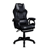 Silla Gamer Extintion Sapp Gamuza-Cuerina Color Negro