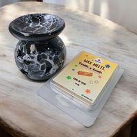 Pack Aromático Hornito Quemador Negro I + Wax Melts