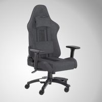 Silla gamer Corsair TC100 con Reposabrazos 2D, Material textil NEGRO / GRIS