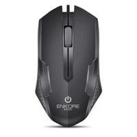 Mouse Optico 1200dpi 3b Negro Enkore Pivot Ekm105