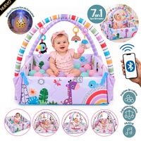 Gimnasio Musical 7 en 1 con Pelotas Doux bebe Rosa cod. 668.35