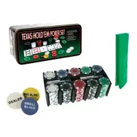 Set Juego De Mesa Poker Texas Por 200 Fichas
