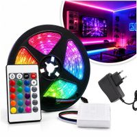 Tira Led RGB 5 Metros Luces de colores con control