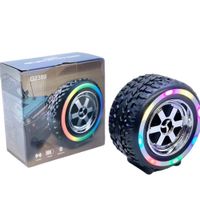 Parlante portatil con Bluetooth forma de llanta