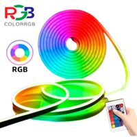 Cinta Led Neon 5 metros 12v RGB TIRA LUCES Led RGB + Control Remoto - copy - copy