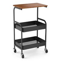 Mesa Auxiliar Organizador Multiuso Con Ruedas y Tablero Superior. - copy