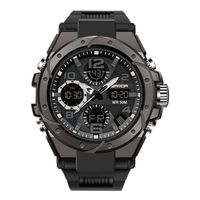 Reloj Deportivo SANDA 6008 Negro Cuarzo Dual Timer