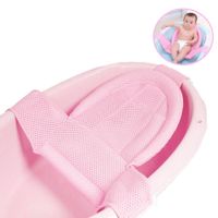 Malla de Baño 3 Anclajes Baby Froggie Rosado Para Bebe Soporte para tina