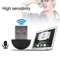 Adaptador de Audio y Micrófono Súper Mini USB 2,0 Negro