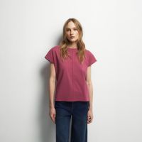 Polo Mujer Sfera Manga Corta Lisa Rosa
