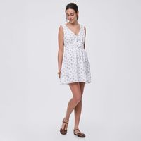 Vestido Corto Mujer Lazo Amc