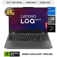 Laptop Lenovo LOQ 15.6"" Intel Core i7-13650HX 16GB 512GB SSD NVIDIA RTX 3050 144Hz