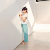 Pantalon Niña Sfera Tejido Estructura Turquesa