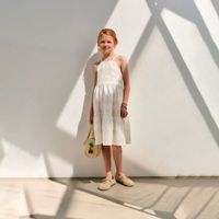 Vestido Niña Sfera Embroidery Pechera Mx Crudo