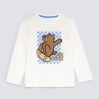 Polo Manga Larga Circus Niño Básico Jersey 100% Algodón