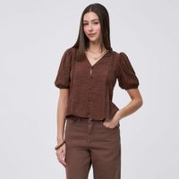 Blusa Mujer Globo Amc Manga Corta