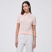 Chompa Hilo Mujer Cuello Amc Manga Corta