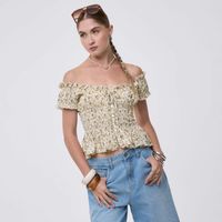 Blusa Mujer Flori Hypnotic Manga Corta