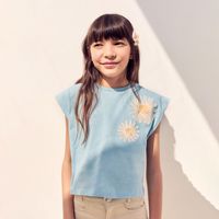 Polo Niña Sfera Elefante Indio Turquesa