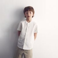 Camisa Niño Sfera Dobby Manga Corta Blanco