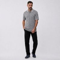 Polo Manga Corta Hombre Doble Raya Pique Madison