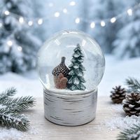 Bola De Nieve Árbol Rustico 10 Cm
