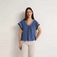 Polo Mujer Sfera Mc Flecos Azul