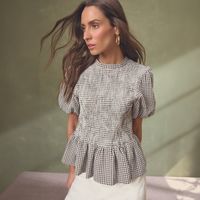 Blusa Mujer Vichy Malabar Manga Corta