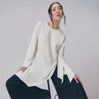 Blusa Mujer Asimetric Manga Larga