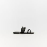 Sandalia Mujer Sfera Casual Macrohebilla Negro
