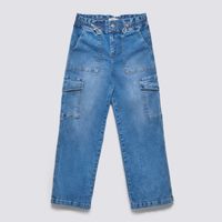 Jean Teen Niña Cargo Elástico Zubito