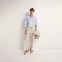 Pantalon Hombre Sfera Lino Vestir Crudo