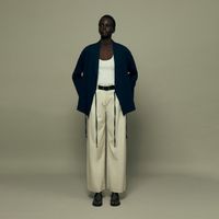 Pantalon Mujer Sfera Cinturon Crudo
