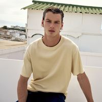 Polo Hombre Sfera Estructura Lavada Amarillo