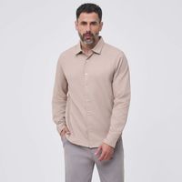 Camisa Manga Larga Hombre Textura Madison