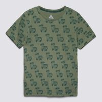 Polo Manga Corta Teen Niño Mini Print Aereal