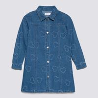 Vestido Manga Larga Circus Niña Denim Heart